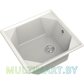 Кухонная мойка GranFest GF-U-500 (белый) картинка 2